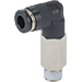 PLL5/16-N3U PNEUMATIC PLASTIC PUSH-IN FITTING<BR>5/16" TUBE X 3/8" NPT MALE EXT ELBOW